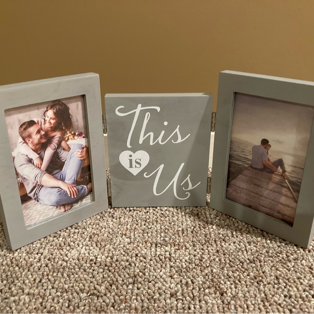 Picture Frame: Triple Photo Frame with 'This is Us' Design